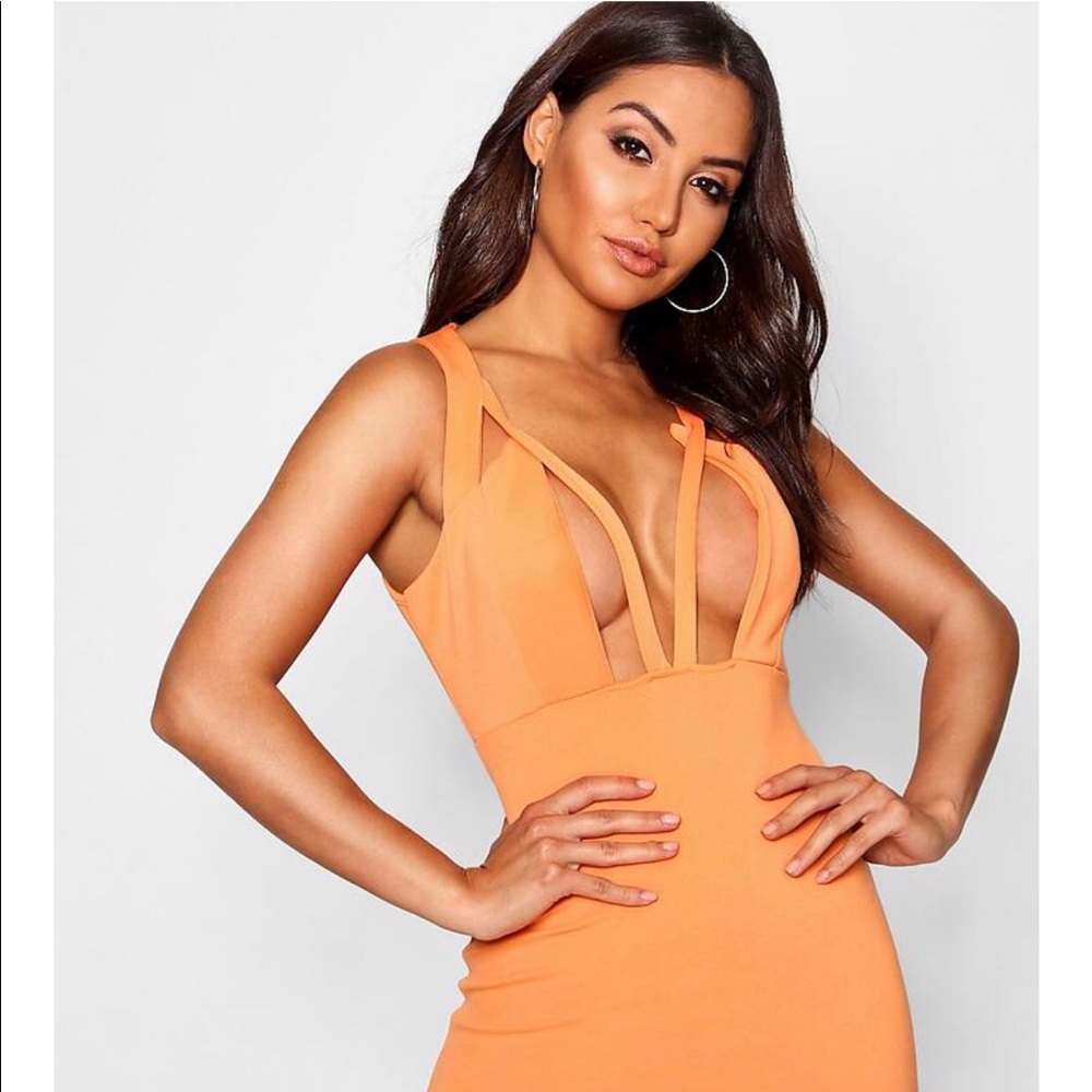 Boohoo cut out bodycon dress